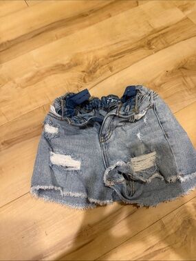art class Light Blue Distressed Denim Shorts